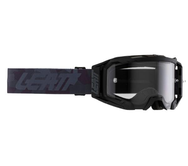 Leatt Velocity 5.5 Stealth / Light Grey 58% мотоочки, двойная линза