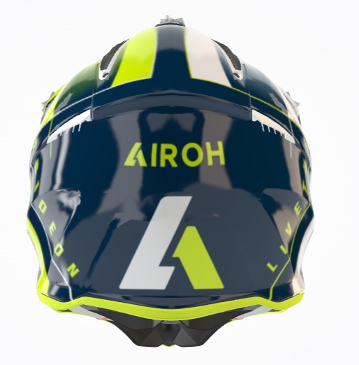 Airoh Aviator Ace Amaze Blue Gloss шлем внедорожный