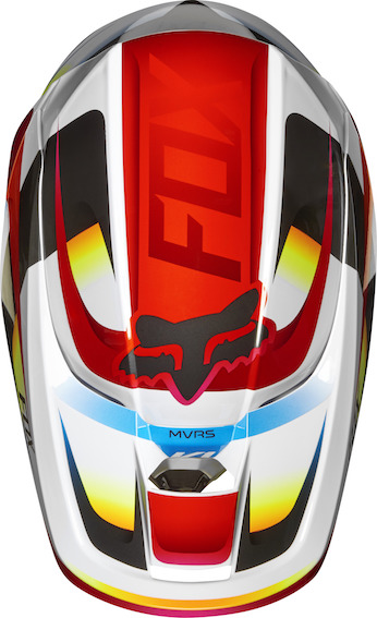 Fox Racing V1 Motif 2019 шлем кроссовый, красно-белый