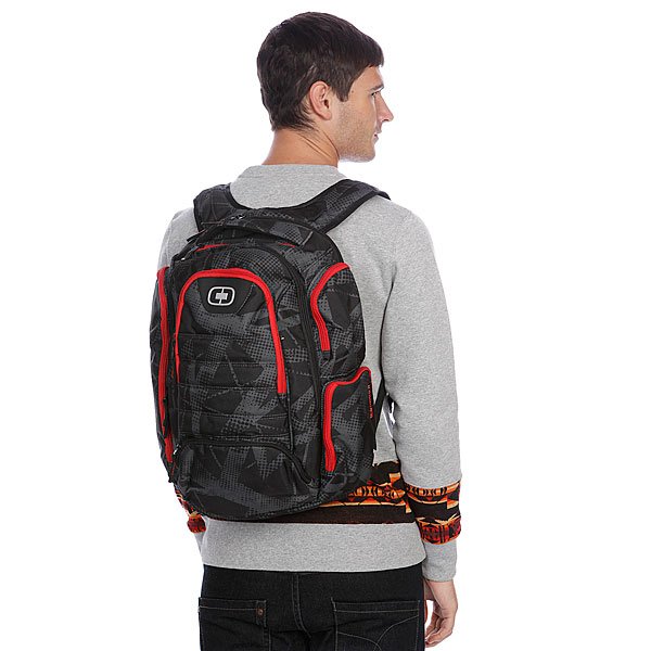 OGIO Metro II Fracture рюкзак, серо-красно-черный OGIO Metro II Fracture рюкзак, серо-красно-черный