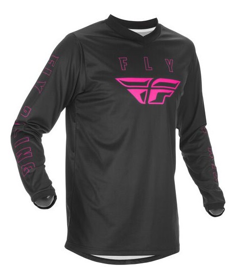 Fly Racing F-16 2021 джерси, черно-розовый Fly Racing F-16 2021 джерси, черно-розовый