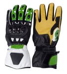 First M06 Rider Gloves мотоперчатки город, черно-желто-зеленый