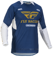 Fly Racing Evolution DST 2022 джерси, сине-бело-золотой