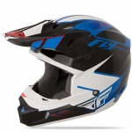 Fly Racing Kinetic Impulse шлем кроссовый, сине-черно-белый