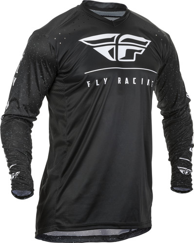 Fly Racing Lite Hydrogen 2020 джерси, черно-белый Fly Racing Lite Hydrogen 2020 джерси, черно-белый