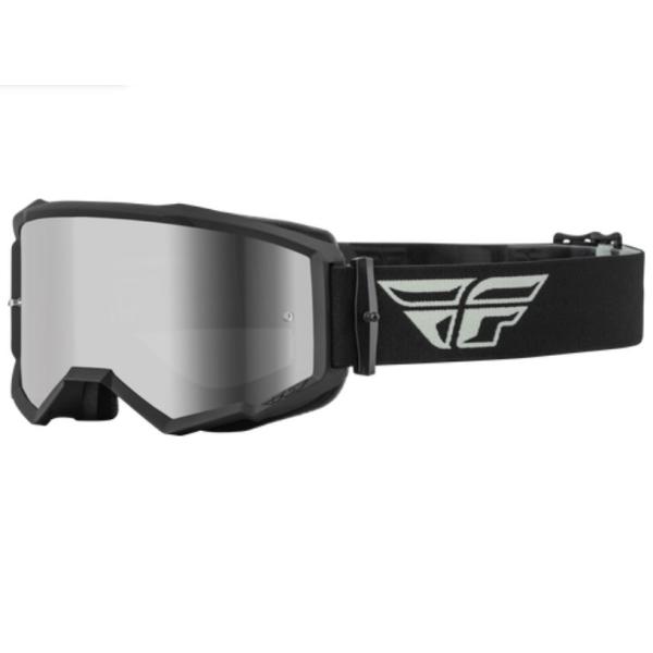 Fly Racing Zone 2022 мотоочки, серо-черный, серая зеркальная линза