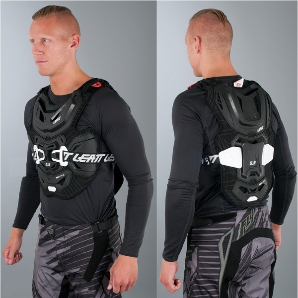 Leatt 5.5 моточерепаха без рукавов, черный