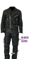 First M8030GUSD Кожаные штаны с зарубками