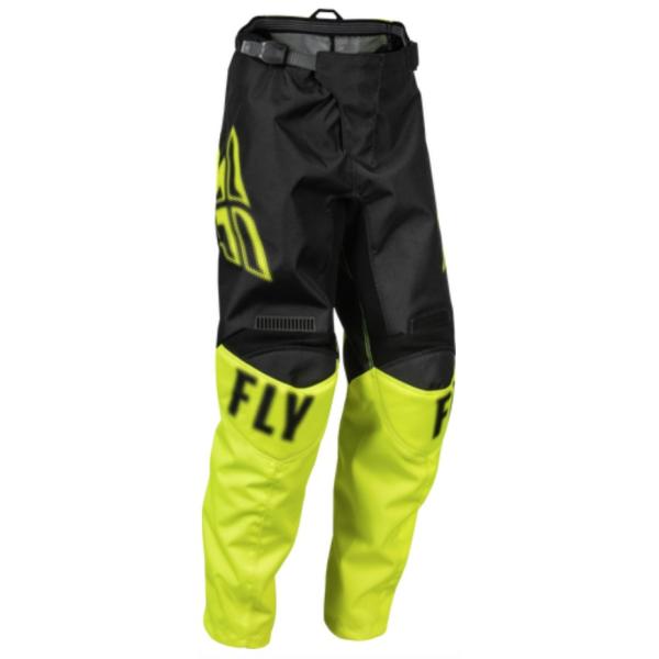 Fly Racing F-16 2023 Black/Hi-Vis мотоштаны подростковые Fly Racing F-16 2023 Black/Hi-Vis мотоштаны подростковые