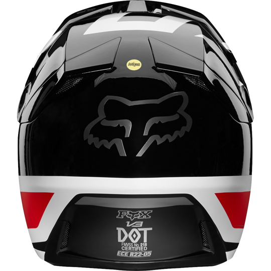 Fox Racing V3 Preest LE шлем кроссовый, черно-красный