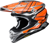 Shoei VFX-WR Glaive TC-8 шлем кроссовый, серо-оранжевый