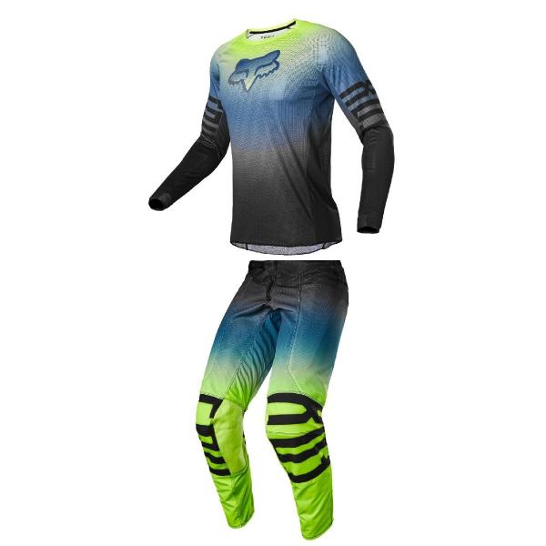 Fox Racing Airline Reepz Black/Yellow комплект