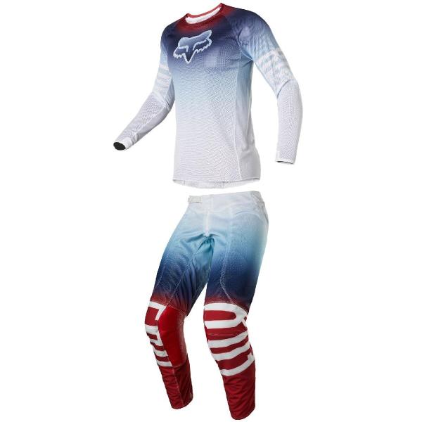 Fox Racing Airline Reepz White/Red/Blue комплект