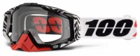 100% Racecraft Zoolander Clear Lens мотоочки, черно-белый