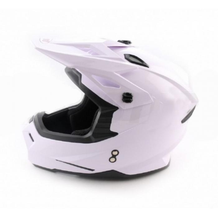 Ataki MX801 Solid шлем кроссовый, белый