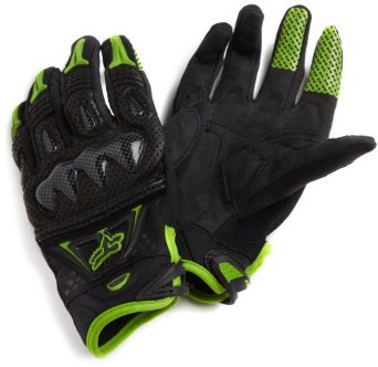 Fox Bomber мотоперчатки с защитой, черно-зеленый