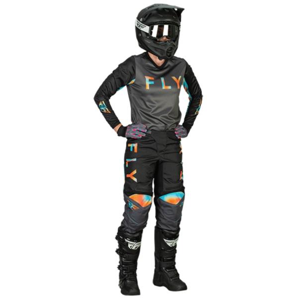 Fly Racing F-16 2023 комплект женский, серо-розово-голубой