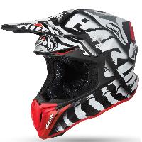 Airoh Twist Legend шлем внедорожный, черно-бело-красный