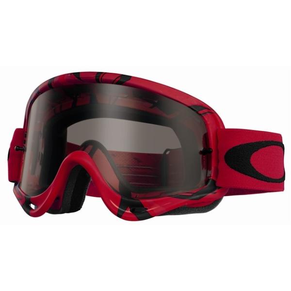 Oakley O-Frame Intimidator мотоочки, красно-черный, темно-серая линза