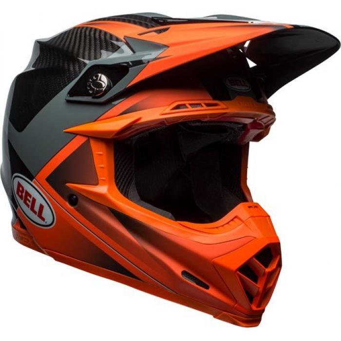Bell Moto-9 Flex Hound шлем кроссовый, оранжево-серый