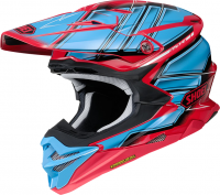 Shoei VFX-WR Glaive TC-1 шлем кроссовый, сине-красный