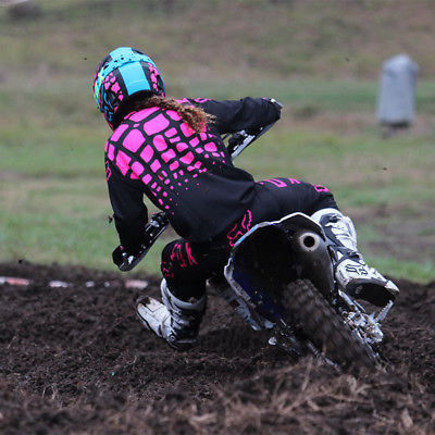 Fox Racing 180 Womens 2017 комплект женский, черно-розовый