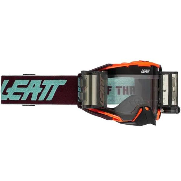 Leatt Velocity 6.5 Roll-Off Neon Org / Clear 83% мотоочки, двойная линза