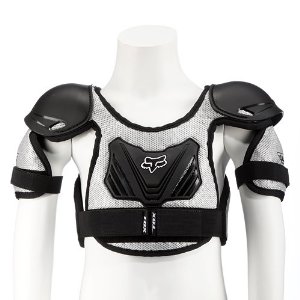 Fox PW1 Roost Deflector панцирь с плечами детский, черно-серебристый