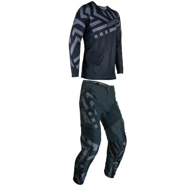 Leatt 3.5 Ride Kit Junior 2024 Stealth комплект подростковый, мотоштаны + джерси Leatt 3.5 Ride Kit Junior 2024 Stealth комплект подростковый, мотоштаны + джерси