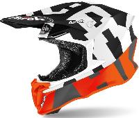 Airoh Twist 2.0 Frame Orange Matt шлем внедорожный, оранжево-черно-белый
