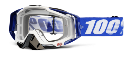 100% Racecraft Cobalt Blue Clear Lens мотоочки, синий