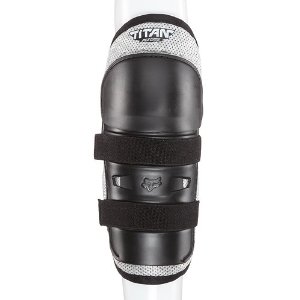 Fox PeeWee Titan Knee Guard наколенники детские, черно-серебристый