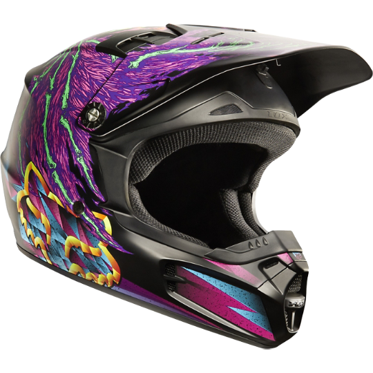 Fox Racing Youth V1 Dragnar шлем подростковый, черный