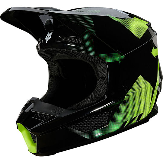 Fox Racing V1 Tayzer Black шлем кроссовый Fox Racing V1 Tayzer Black шлем кроссовый