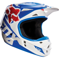 Fox Racing V1 Race 2016 шлем кроссовый, сине-белый