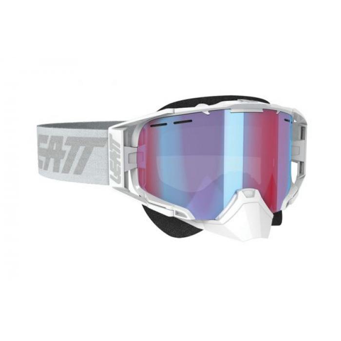 Leatt Velocity 6.5 SNX Iriz White/Grey Blue очки снегоходные
