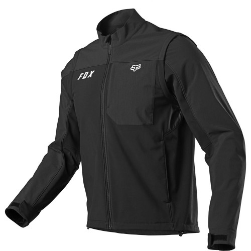 Fox Legion Softshell Jacket Black Silver moto85