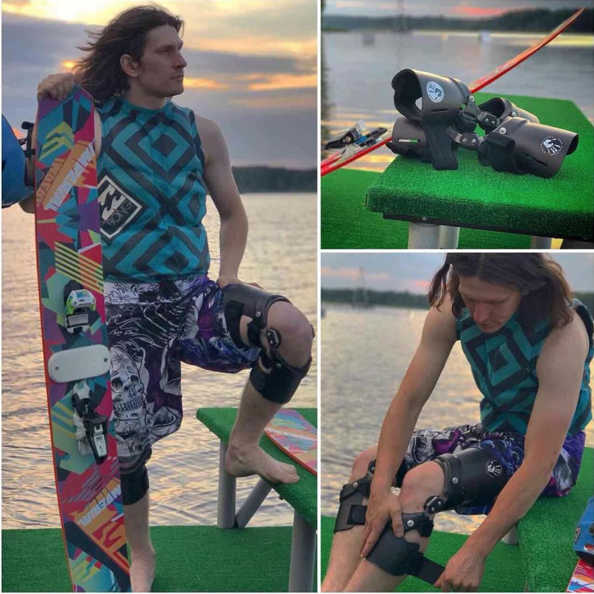 Yami Customs брейсы карбоновые для горных лыж, вейка, сноуборда и т.д. без коленных чашек