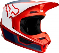 Fox Racing V1 Przm 2019 шлем кроссовый, красно-бело-синий