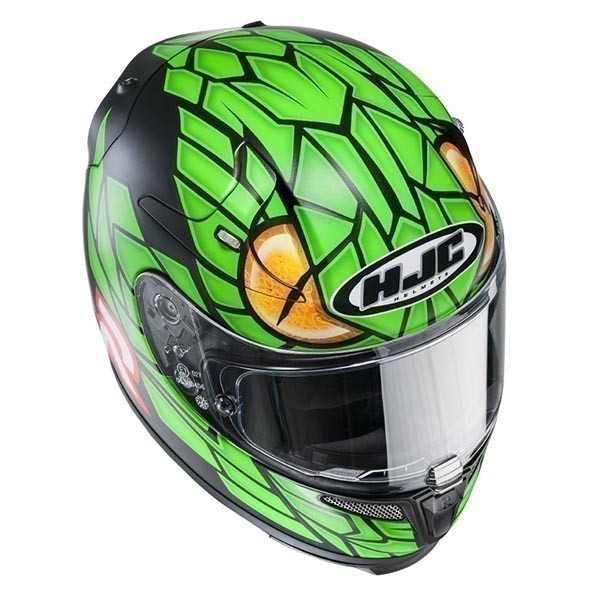 HJC RPHA 10 PLUS Green Mamba MC4F шлем интеграл