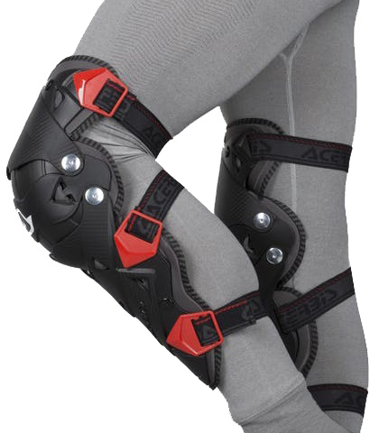 Acerbis Impact Evo 3.0 наколенники, черно-красный