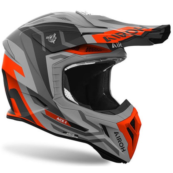 Airoh Aviator Ace 2 Ground Orange Matt шлем внедорожный Airoh Aviator Ace 2 Ground Orange Matt шлем внедорожный