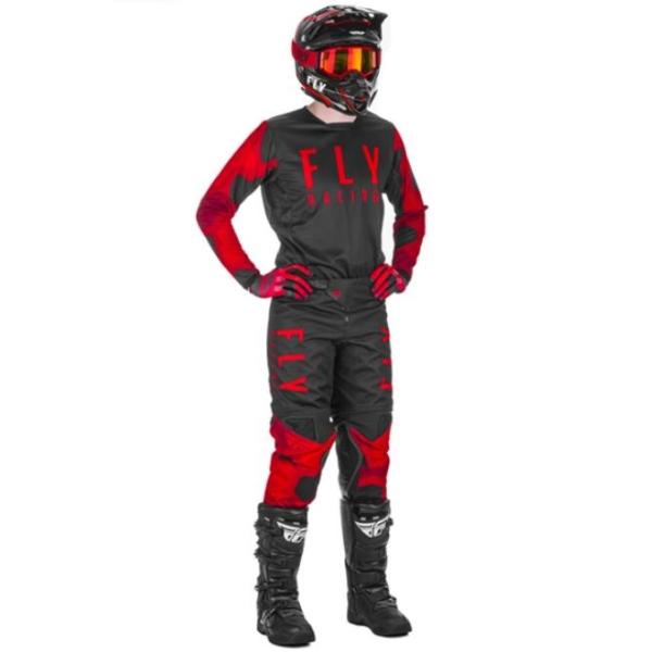 Fly Racing Kinetic K221 2021 комплект, красно-черный Fly Racing Kinetic K221 2021 комплект, красно-черный