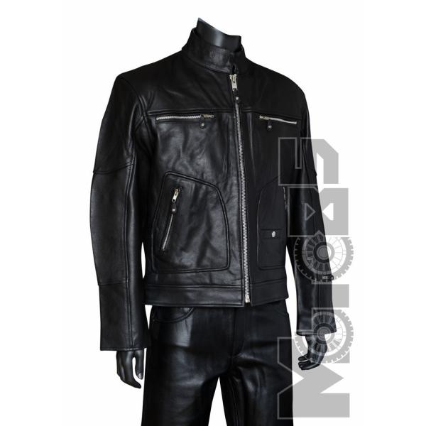 First M291 Куртка мужская кожаная удлиненная с большими карманами First M291 Куртка мужская кожаная удлиненная с большими карманами