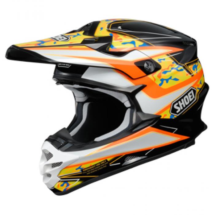 Shoei VFX-W Turmoil TC-8 шлем кроссовый, оранжево-черный