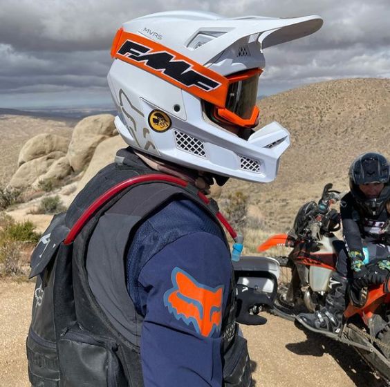 FMF Powerbomb Rocket Orange мотоочки, прозрачная линза