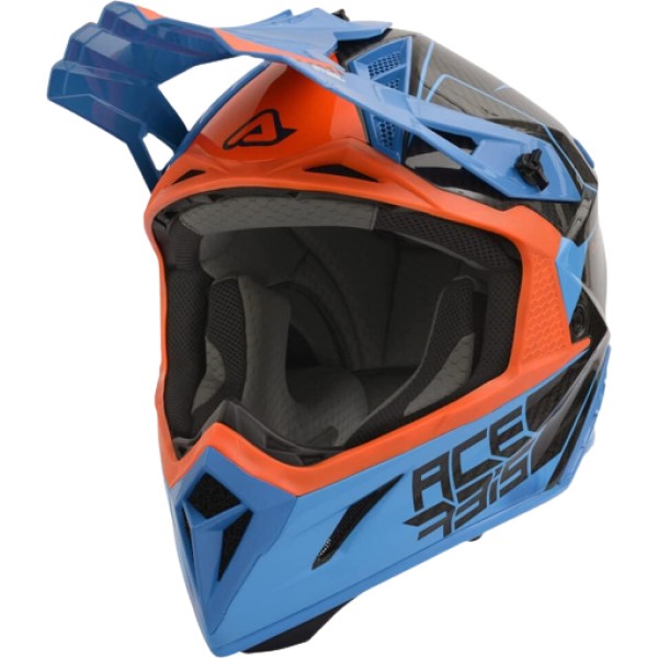 Acerbis Steel Carbon Orange/Blue шлем внедорожный