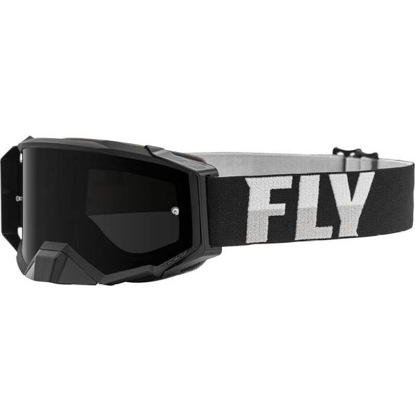 Fly Racing Zone Pro 2022 мотоочки, черно-белый, черная тонированная линза