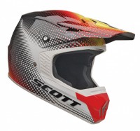 Scott 250 Gamma шлем кроссовый, красно-черный (уценка)