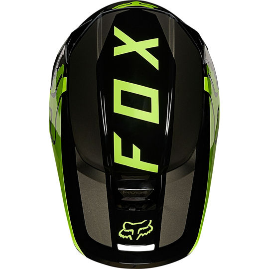 Fox Racing V1 Revn Flow Yellow шлем кроссовый Fox Racing V1 Revn Flow Yellow шлем кроссовый